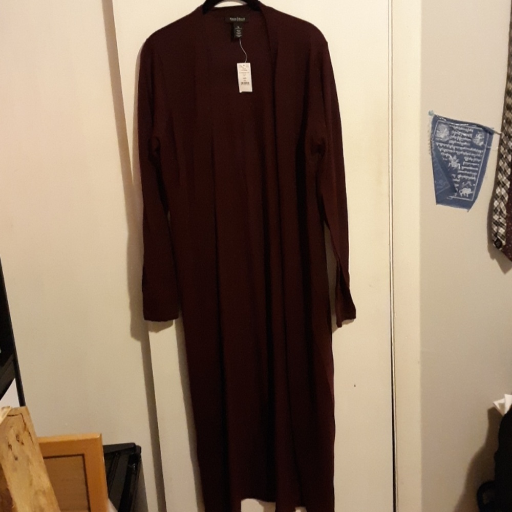 Maroon WHBM floor length Sweater